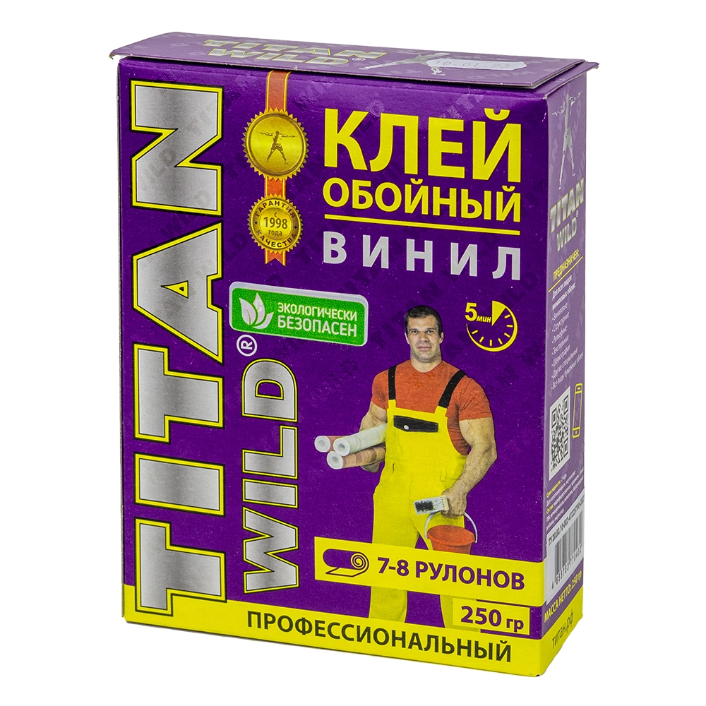  Клей обойный виниловый ТИТАН WILD 250гр жест.уп.