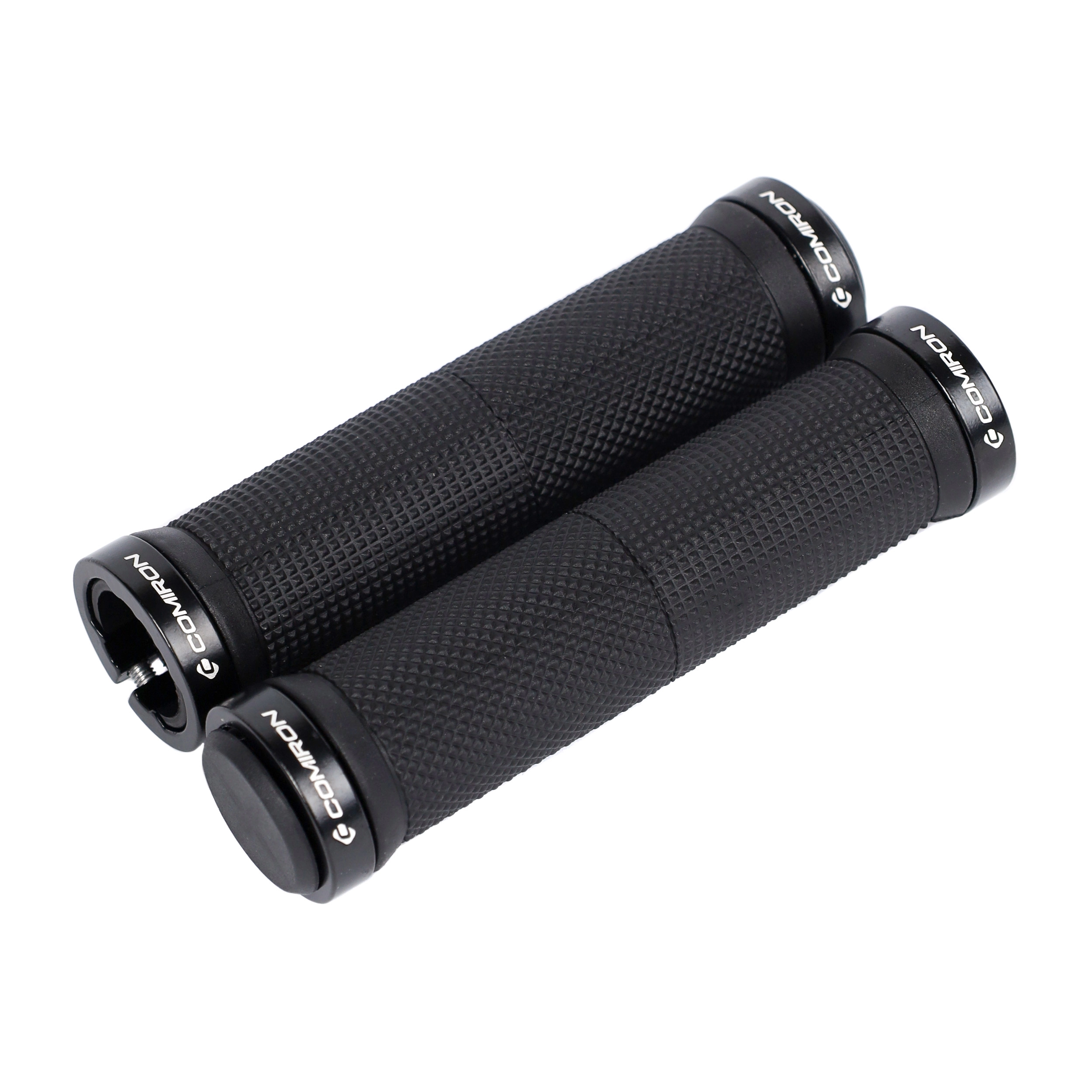  Грипсы 130мм, алюм. зажим, черный /724187/