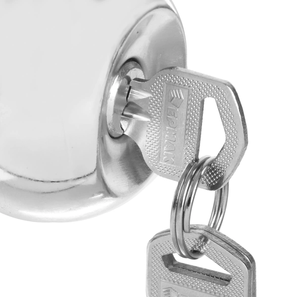  Защелка межкомн. СТАНДАРТ ШАР ХРОМ ключ с фиксатором /9865/