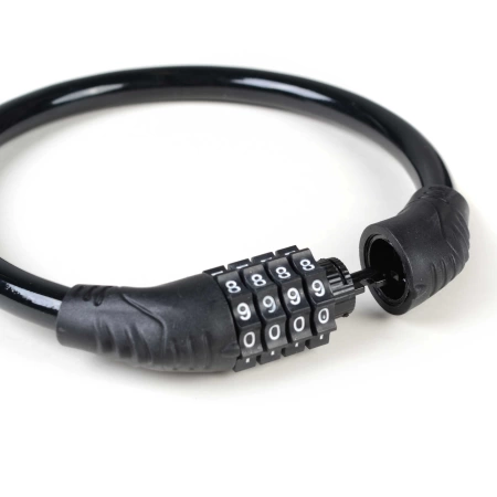  Замок д/велосипеда 12*400мм кодовый /709124/