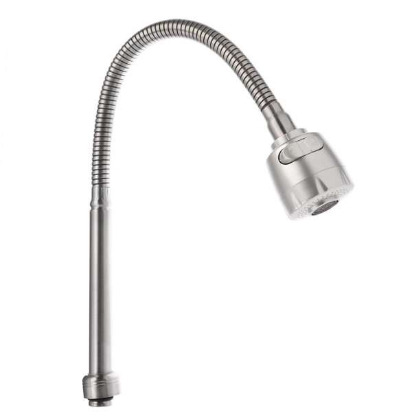  Излив смесителя д/кухни гибкий 50см сталь сатин /565-020/