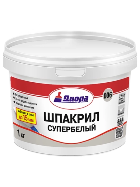  Шпакрил СУПЕР БЕЛЫЙ Д-006 1,0кг