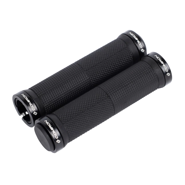  Грипсы 130мм, алюм. зажим, черный /724187/