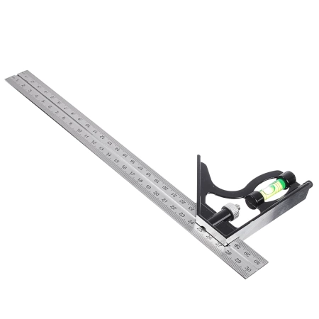  Угольник комбинир.с уровнем 300мм /659-082/