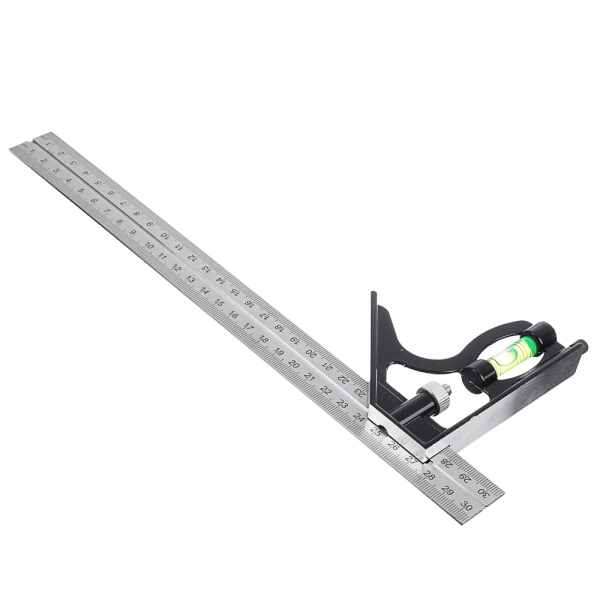  Угольник комбинир.с уровнем 300мм /659-082/