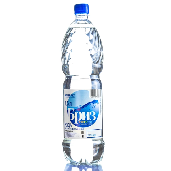  Вода дистиллированная 1,5л "БРИЗ" 