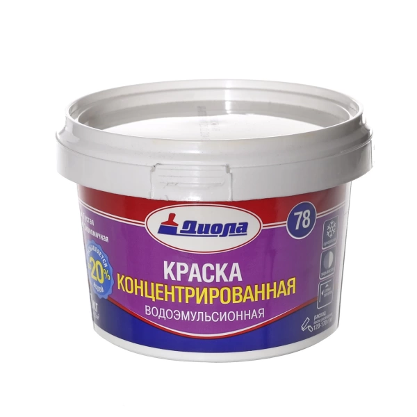  Краска в/эм концентр. Д-78  1,0кг  СУПЕРБЕЛАЯ