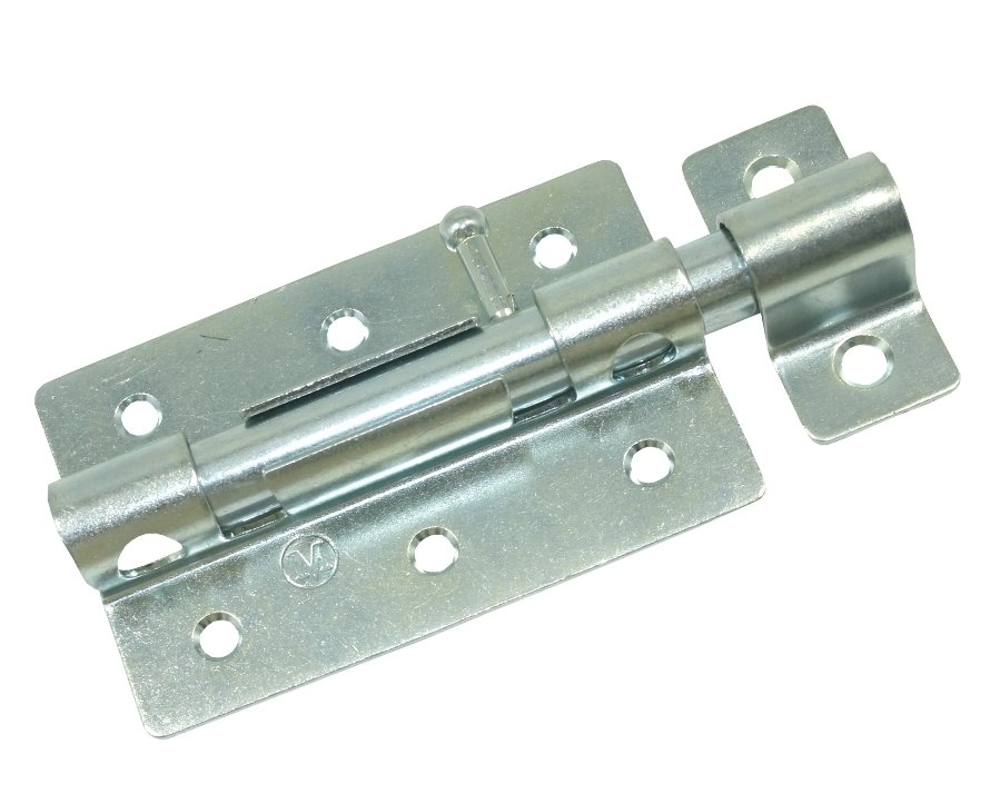  Задвижка дверная ЗД-08 (100мм) цинк 