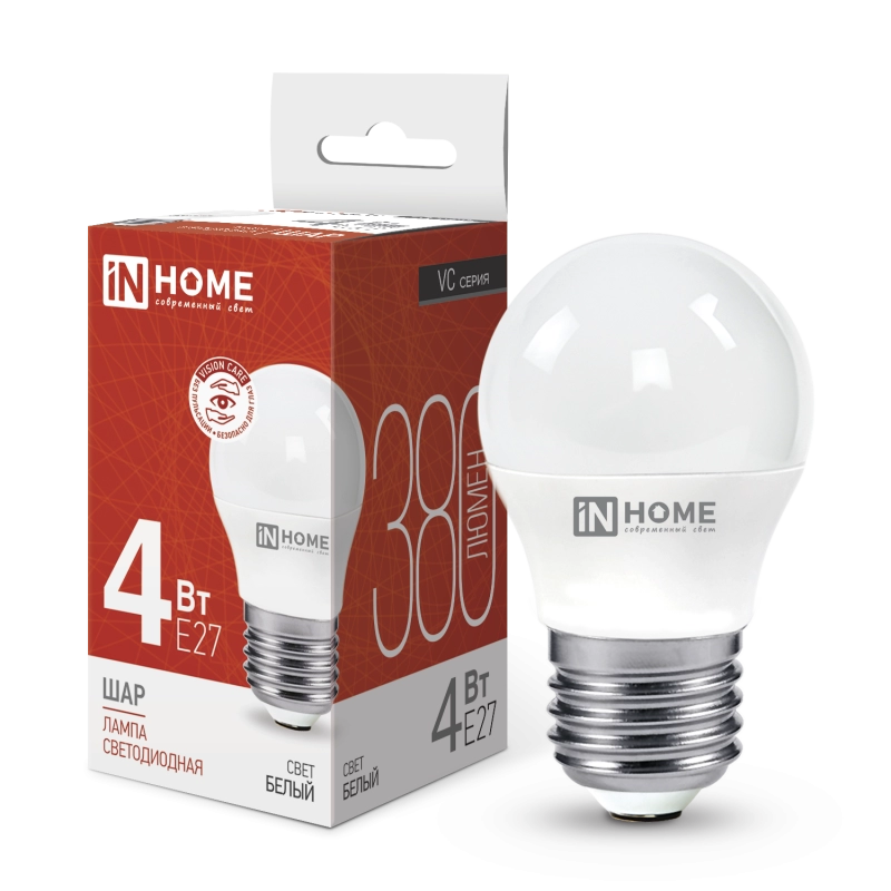  Лампа светодиодная   4Вт Е27 дневной свет /30593/ 