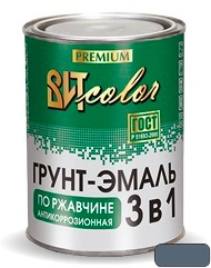  Грунт эмаль ВИТ COLOR  темно-серая  0,8кг по ржавчине 