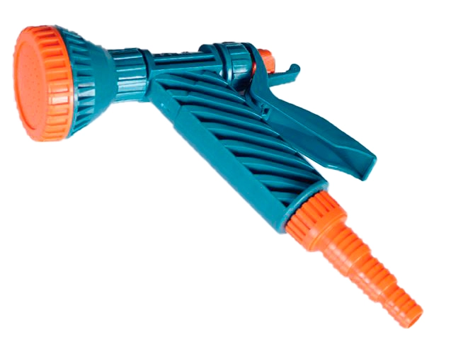  Душ-пистолет с фиксатором и штуцером 1/2"-3/4"-5/8" /17/
