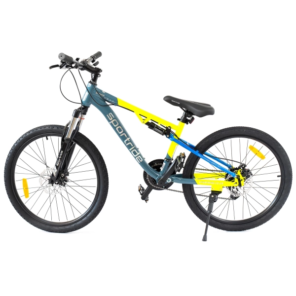  Велосипед SPORTRIDE FS 24 (24 ск., рост OS) серый 2025