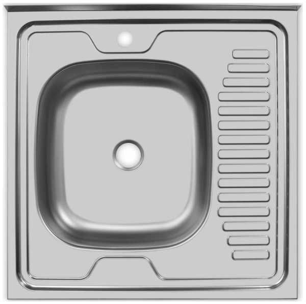  Мойка нерж 60*60 (толщ. 0,40мм) левая 