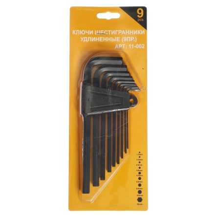  Ключи-шестигранники удлиненные (9пр) /11-002/