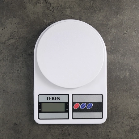  Весы настольные кухонные ЭЛЕКТР. (5кг) /268-056/