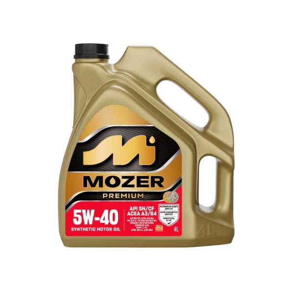  [М] Масло MOZER PREMIUM SAE 5w-40 API SN/CF 4л