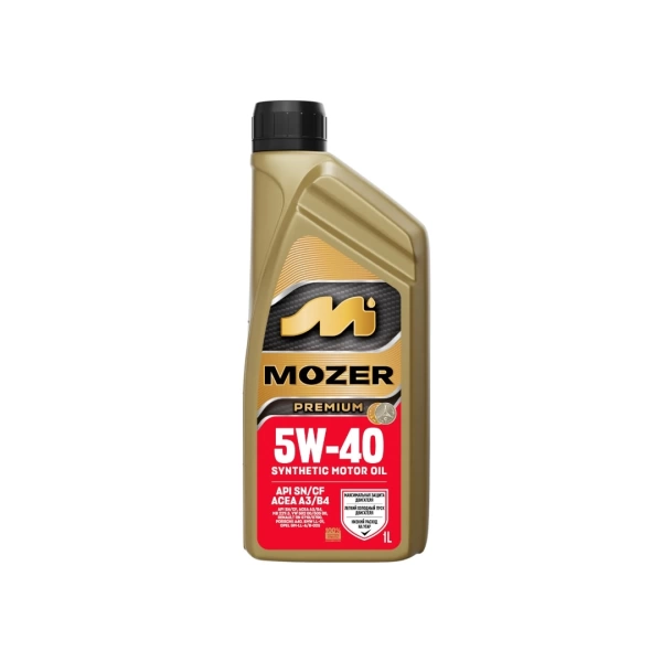  [М] Масло MOZER PREMIUM SAE 5w-40 API SN/CF 1л