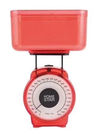  Весы настольные кухонные мех (1кг) с чашкой HOMESTAR HS-3004