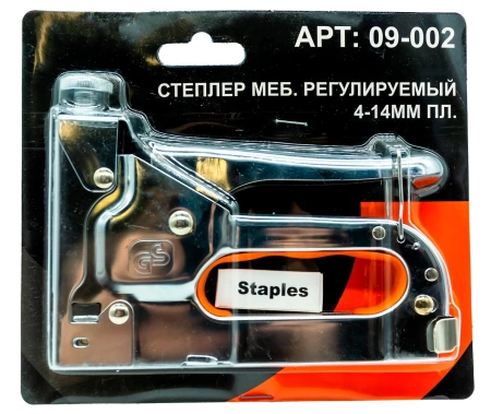  Степлер меб. регулируемый 4-14мм /09-002/